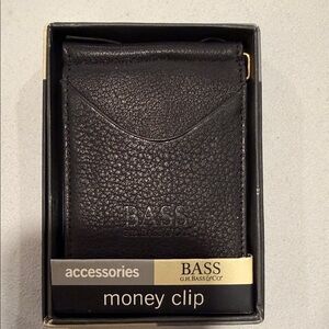 Bass Classic Black Money Clip